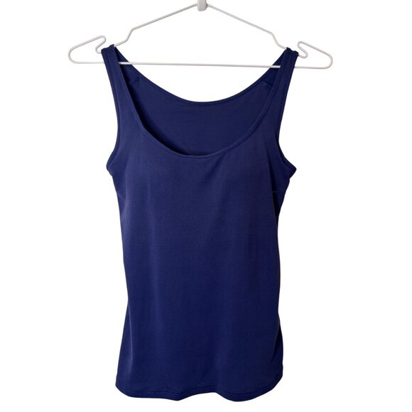 Uniqlo AIRism navy blue sleeveless bra tank top size S - Picture 2 of 5